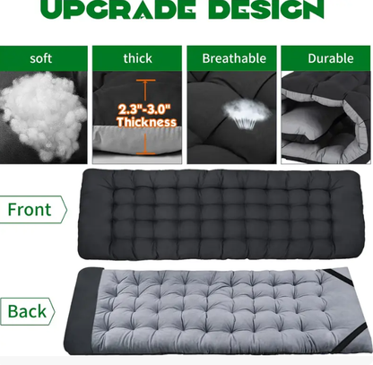 Heavy Duty XXL Folding Cot with Mattress & Carry Bag – Portable Guest Bed for Camping, Hiking, Travel & Office Naps