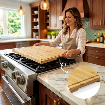 Large Bamboo Cutting Board – 4-in-1 Multifunctional Kitchen Board
